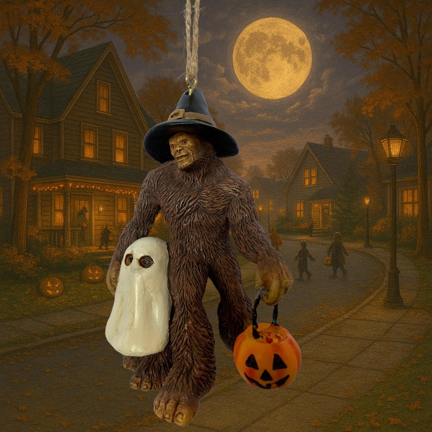 Bigfoot Trick-or-Treat Ornament