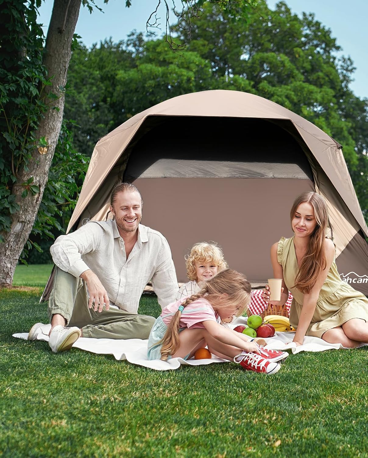 LOYEAHCAMP 4-Person Blackout Camping Tent