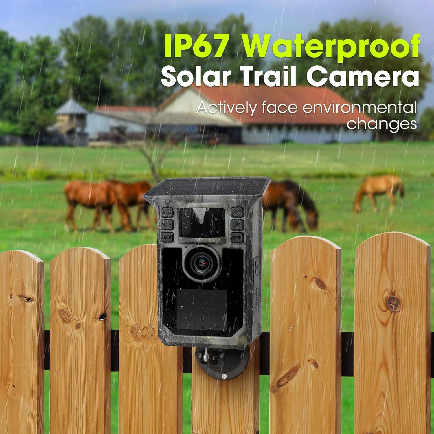 Solar Trail Camera 4K 64MP Game Camera