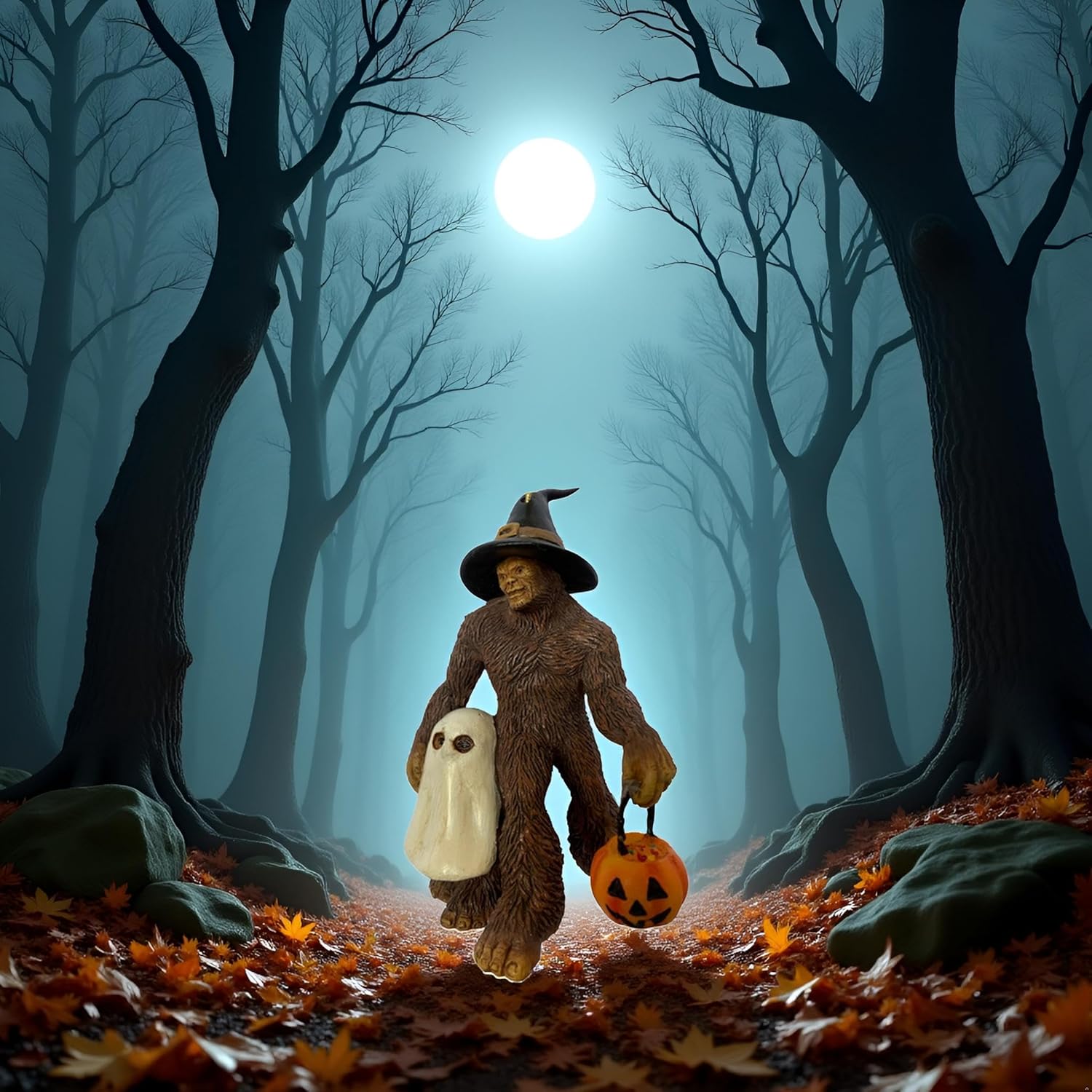 Bigfoot Trick-or-Treat Ornament
