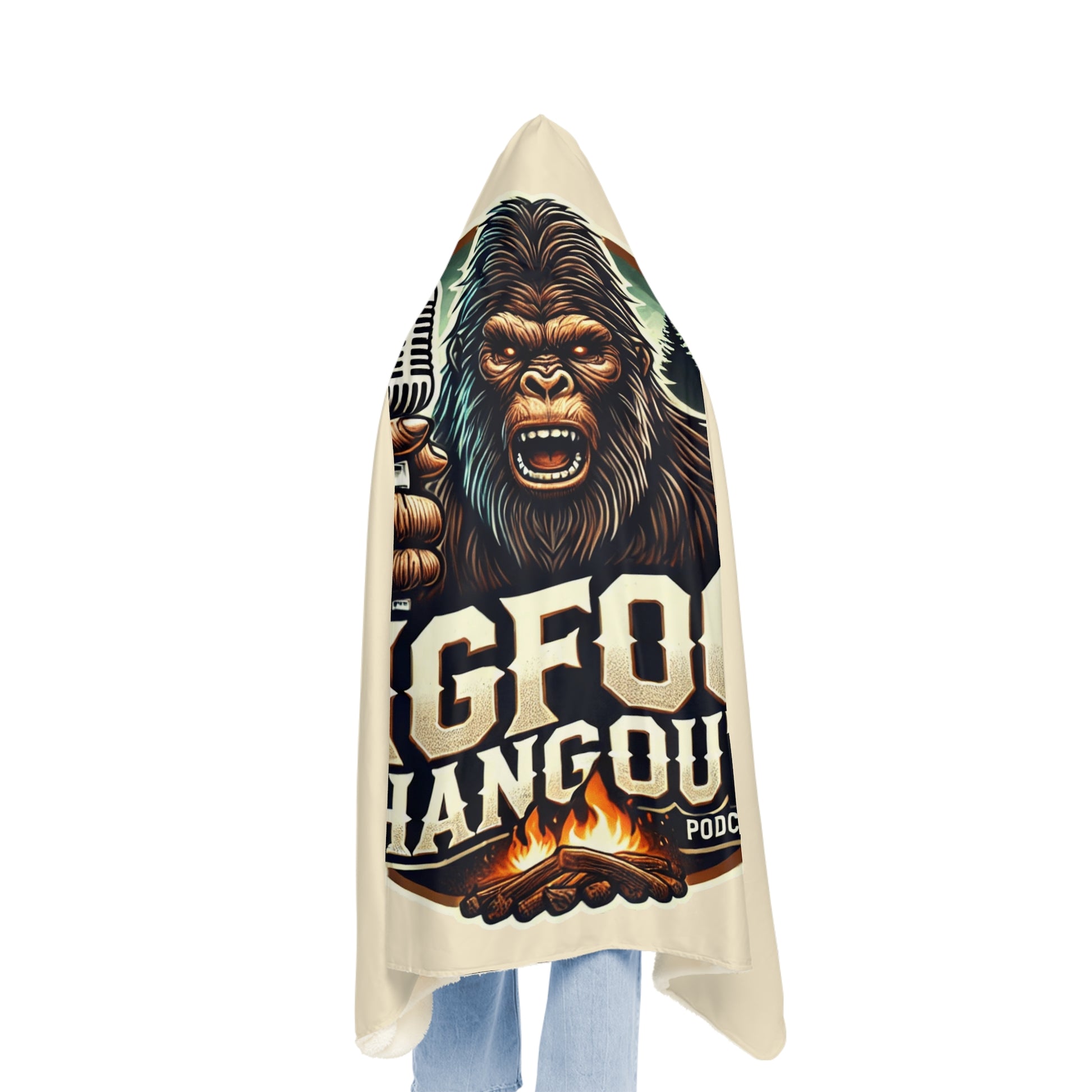 The Bigfoot Hangout – Hooded Snuggle Blanket