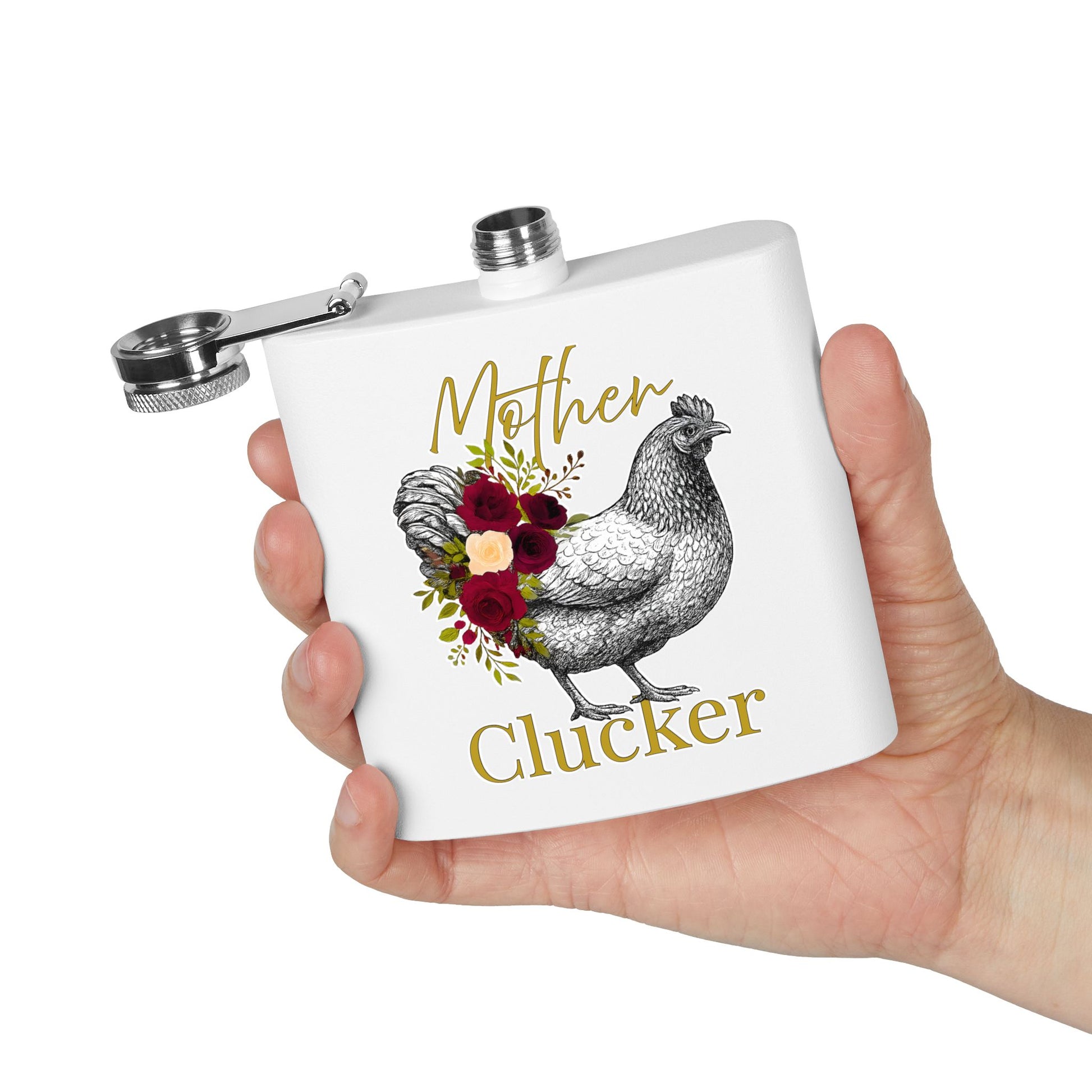 Mother Clucker – Stainless Steel Flask