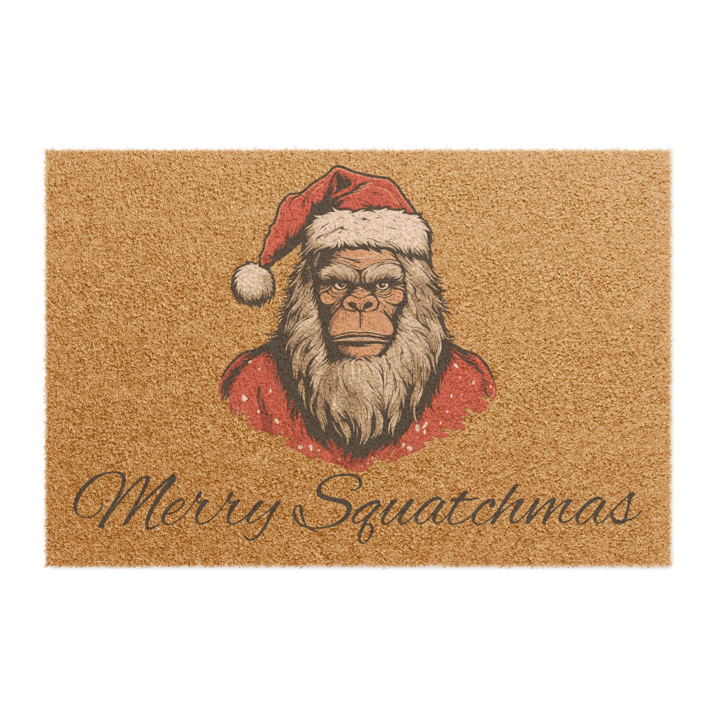 Santa Squatch – Holiday Welcome Coir Doormat