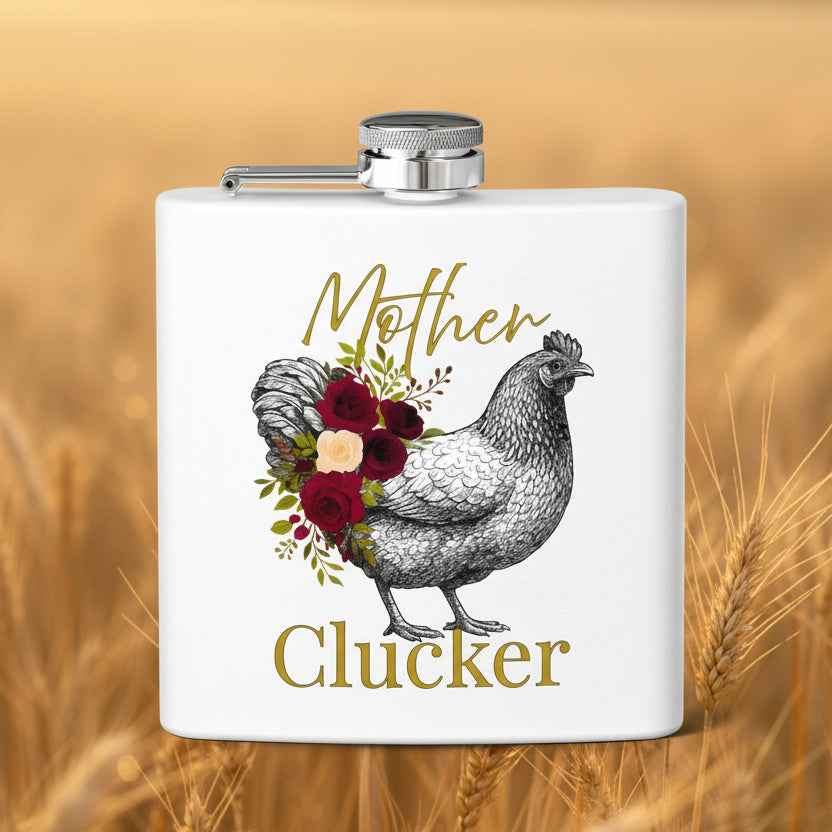 Mother Clucker – Stainless Steel Flask
