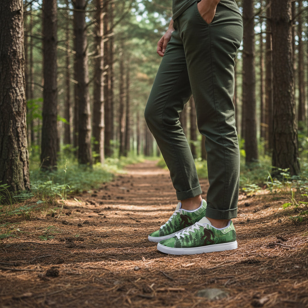 Woodland Walker Low-Top Leather Sneakers