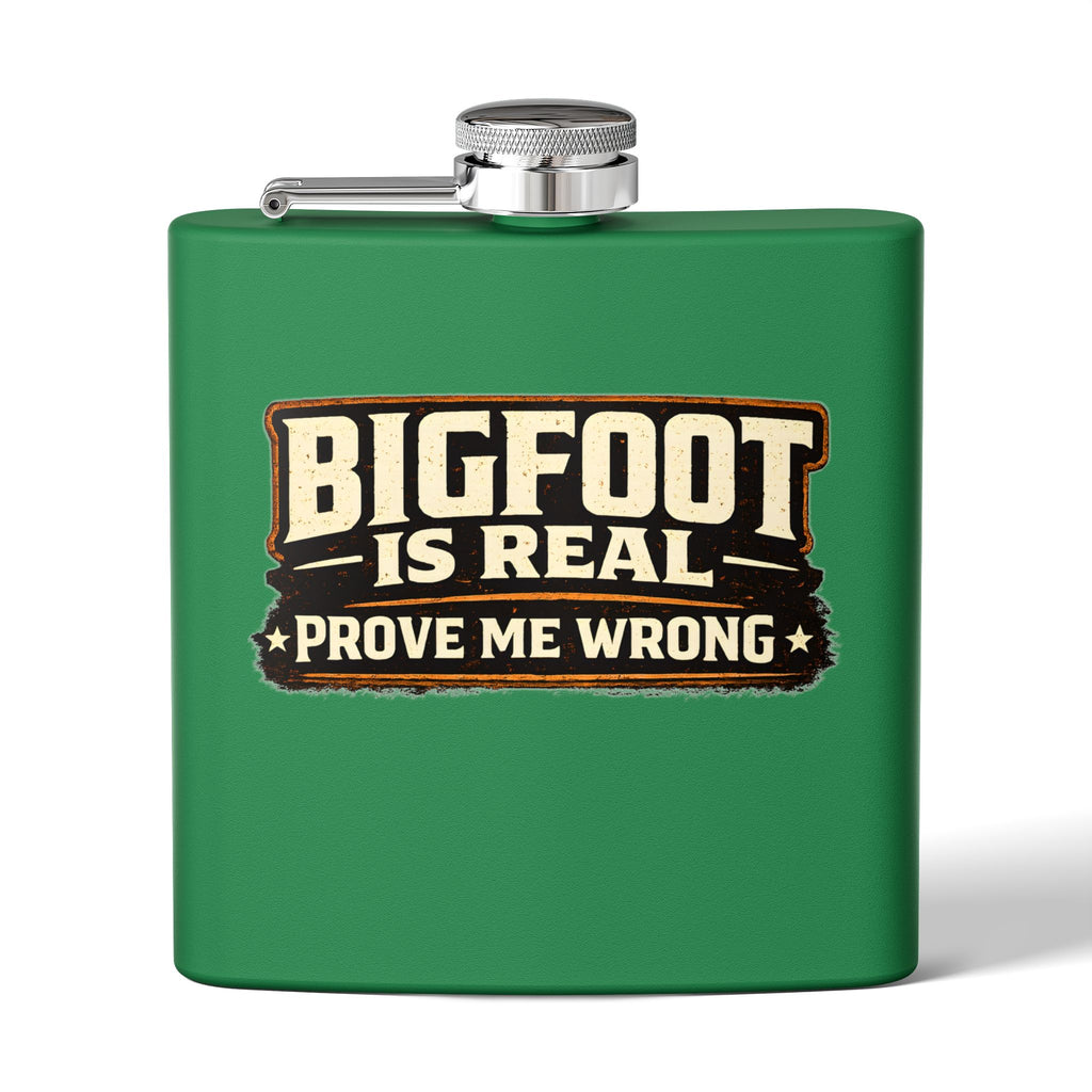 Bigfoot Is Real Flask – 6oz Stainless Steel Hip Flask