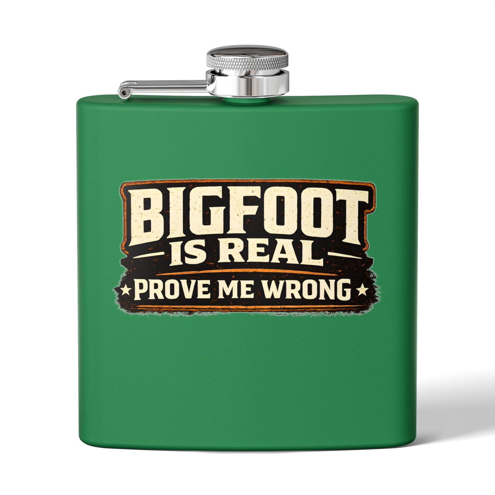 Bigfoot Is Real Flask – 6oz Stainless Steel Hip Flask