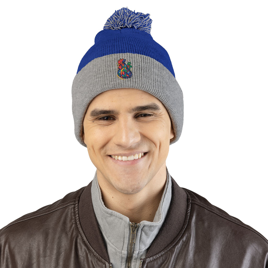 Born to Shine – Cozy Pom Knit Beanie