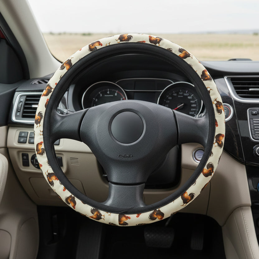 Feather and Fire Steering Wheel Cover