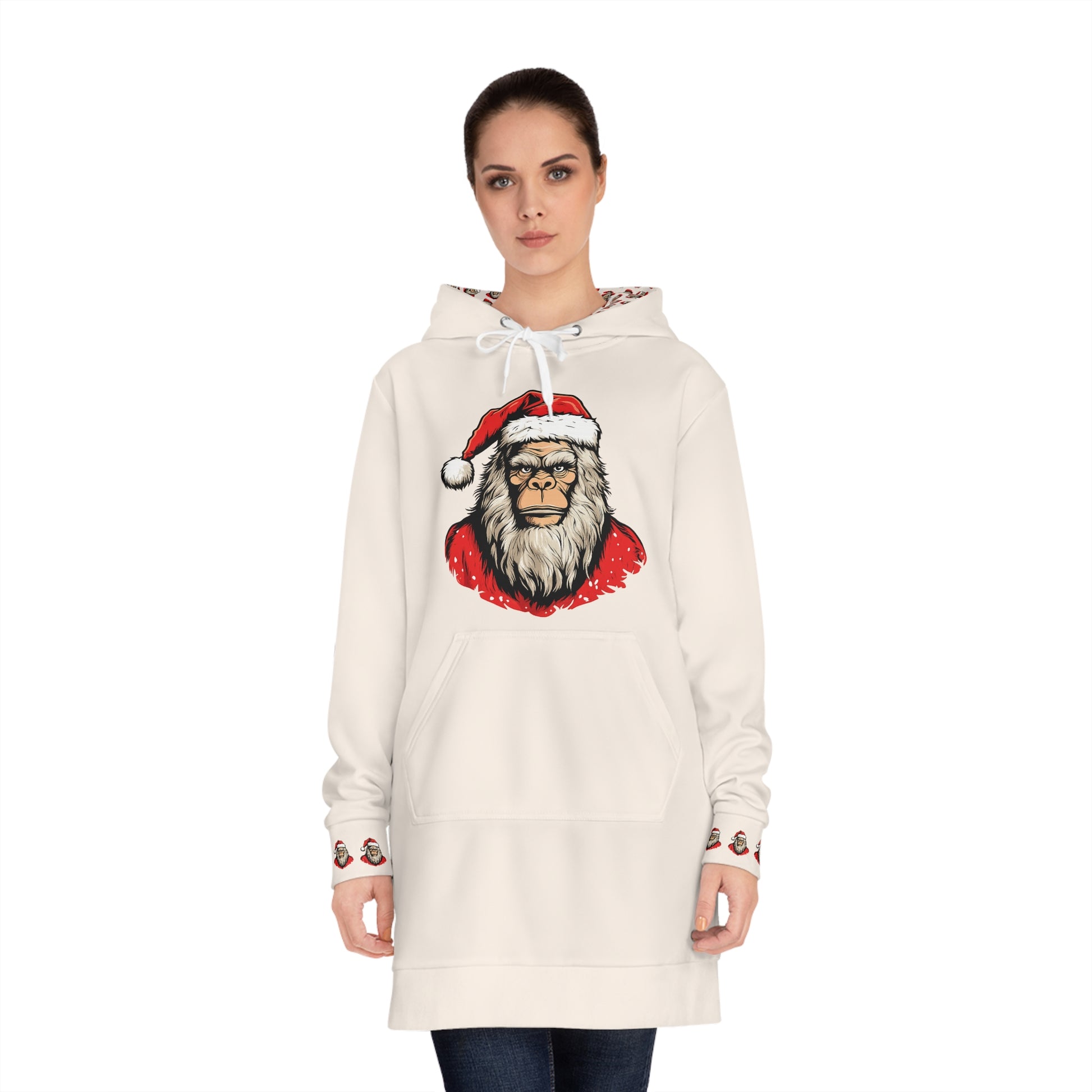 Santa Squatch – Women’s Hoodie Dress