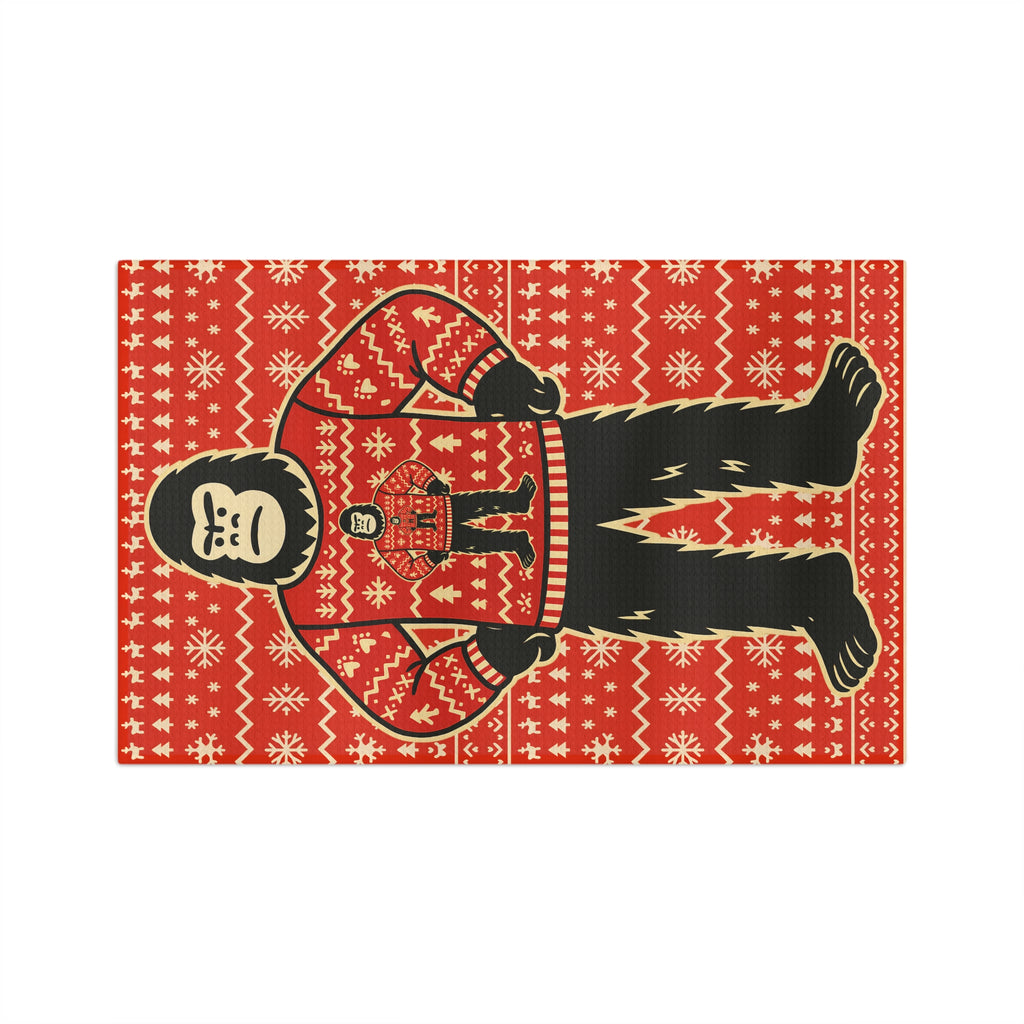 Bigfoots Ugly Christmas Sweater – Kitchen Towel