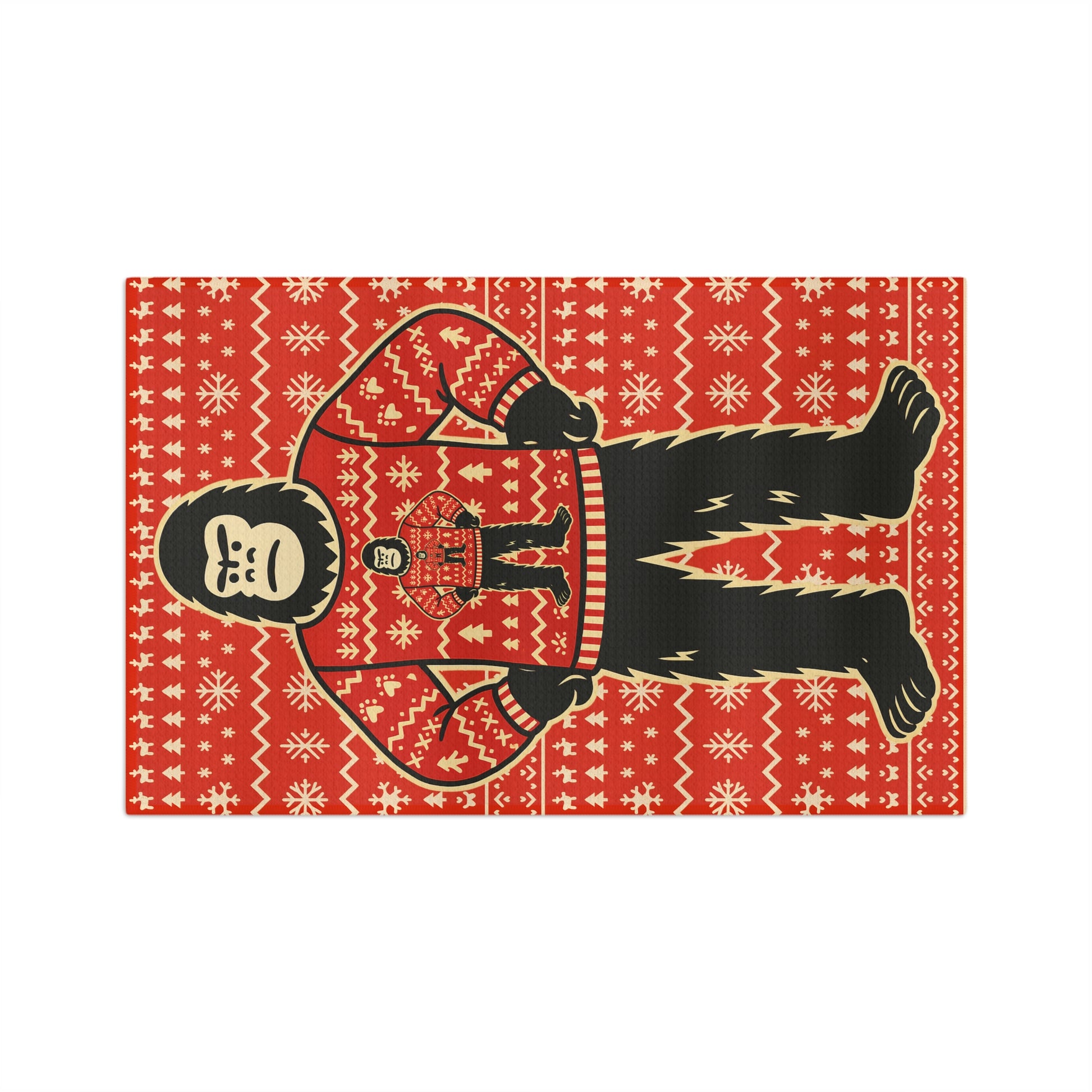 Bigfoots Ugly Christmas Sweater – Kitchen Towel