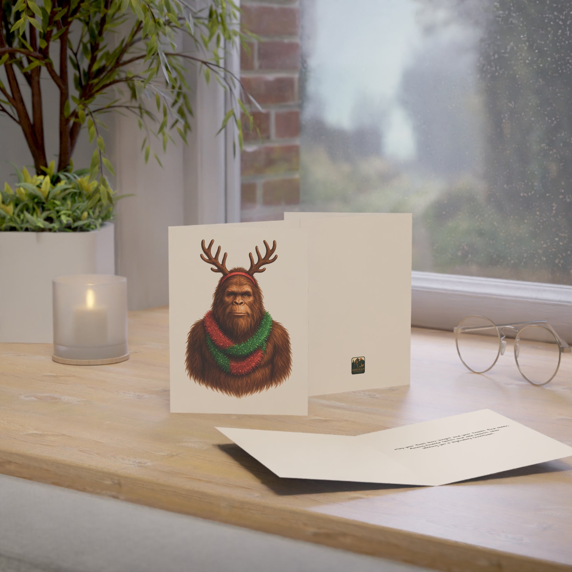 Reindeer Squatch – Legendary Christmas Card Set