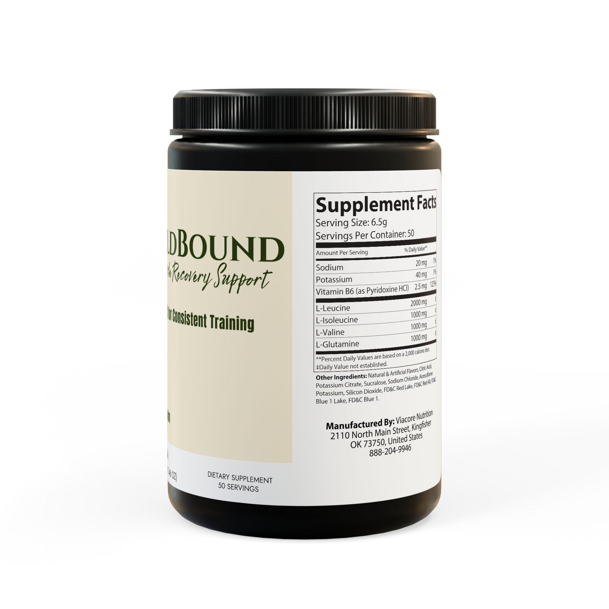 WildBound BCAA Supplement, Grape (325g, 11.46oz, 50 servings) - Hidden Realm Essentials