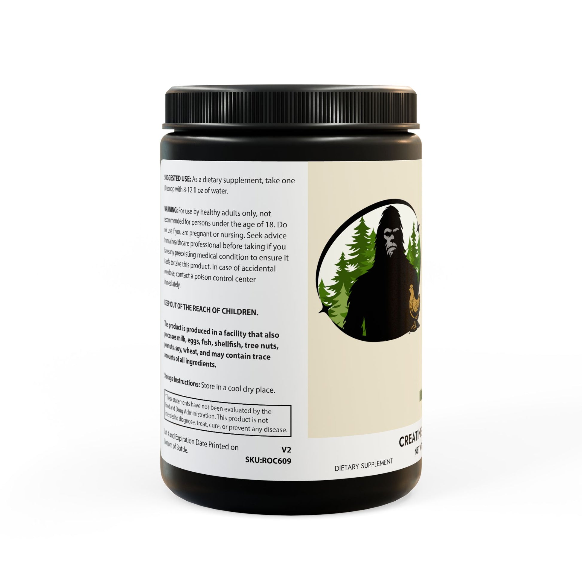 WildBound Creatine Monohydrate Supplement (300g, 10.58oz) - Hidden Realm Essentials