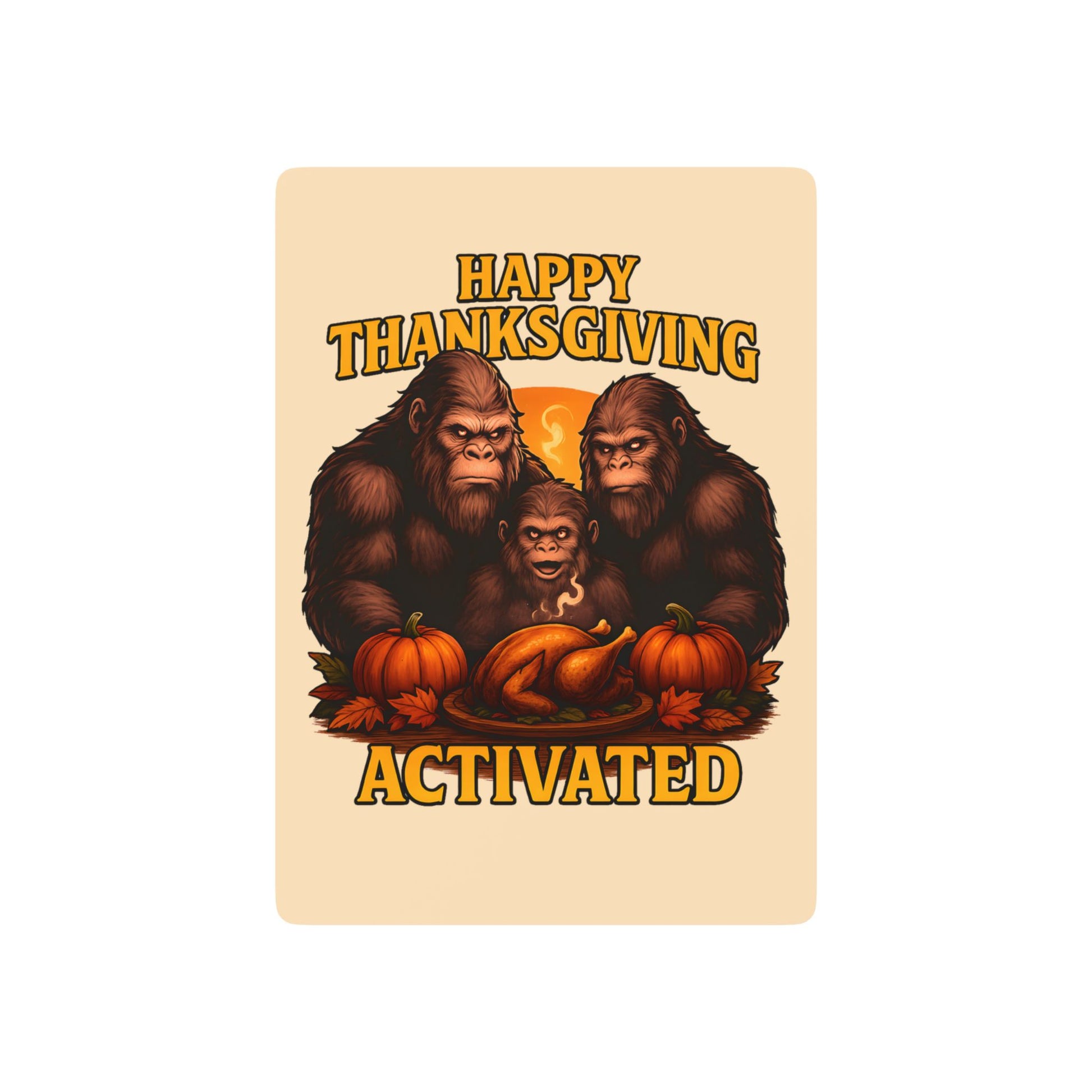 Thanksgiving Poker Playing Cards