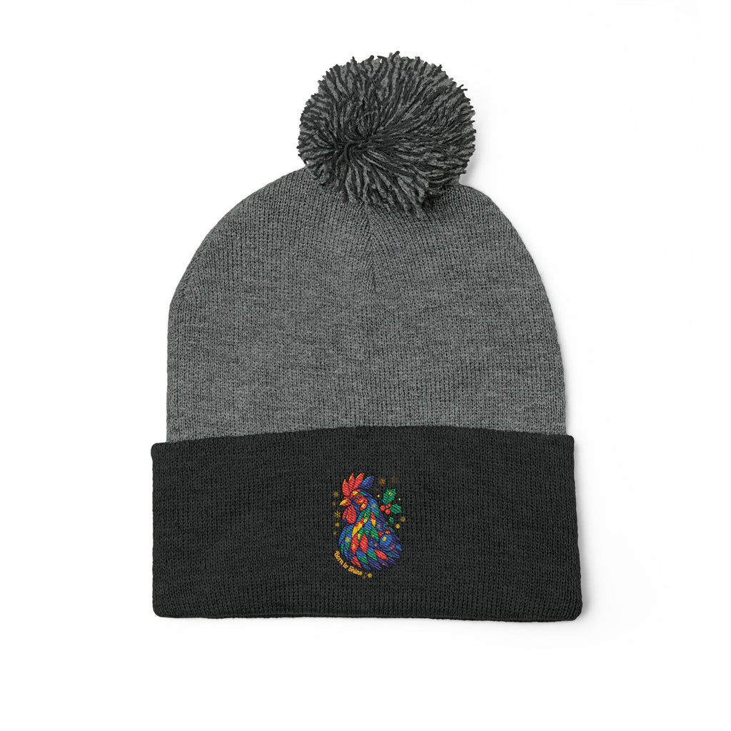 Born to Shine – Cozy Pom Knit Beanie