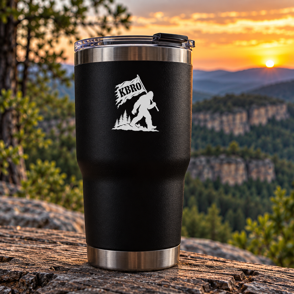 KBRO Bigfoot Flag Permanent Vinyl Decal