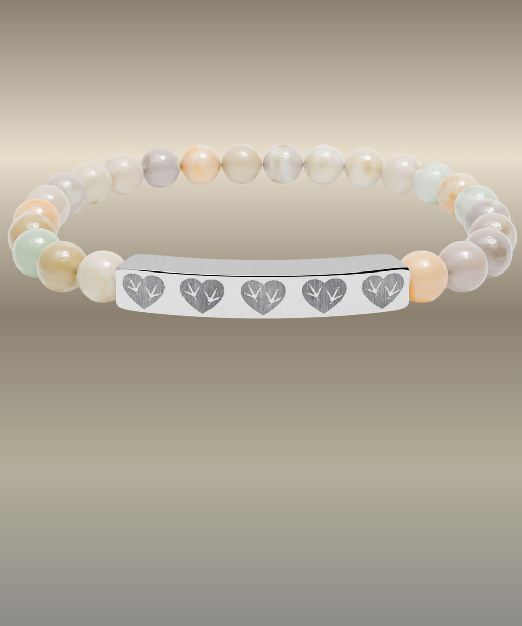 Heart of the Coop Natural Stone Bracelet