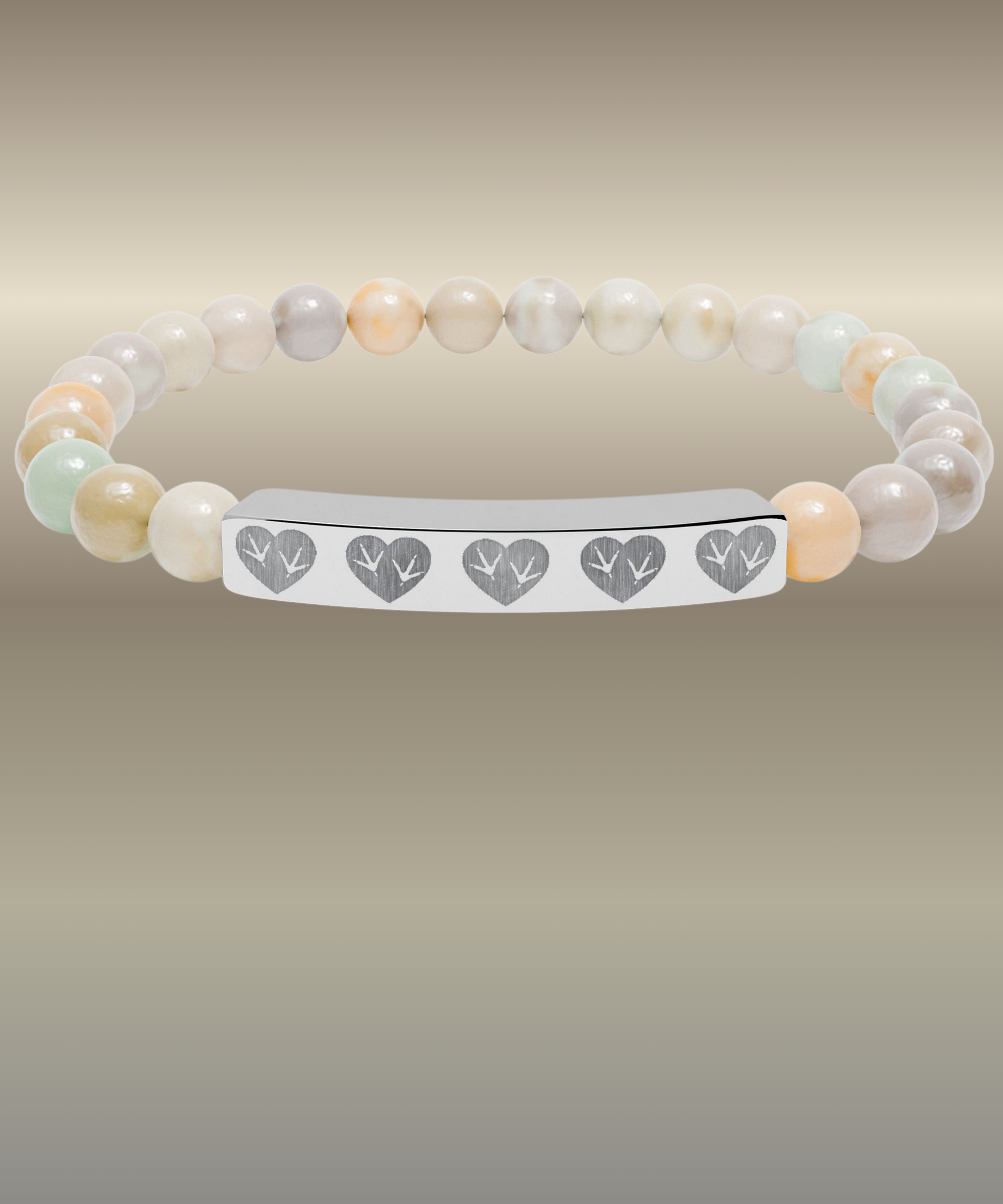 Heart of the Coop Natural Stone Bracelet