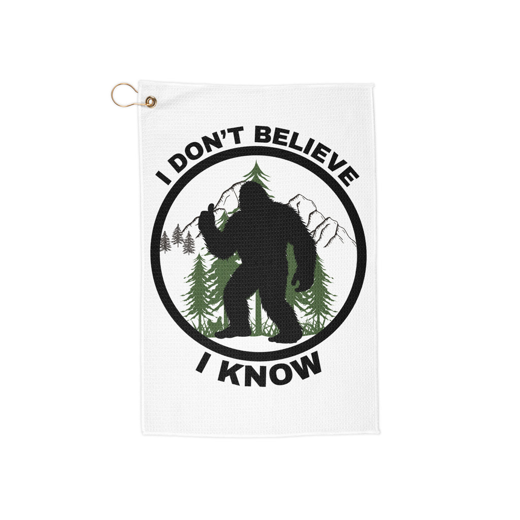 I Don’t Believe Golf towel